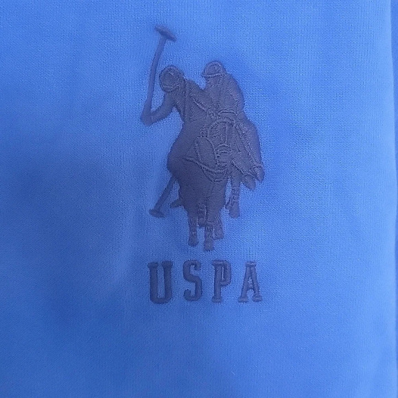 US POLO ASSN. Blue and Gray Zip Up Hoodie Jacket XL - Picture 3 of 9
